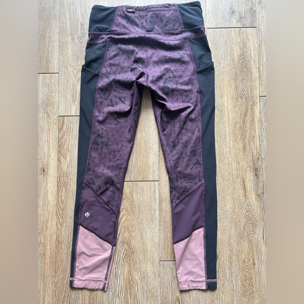 Lululemon women’s leggings in Purple , Magenta and Black
